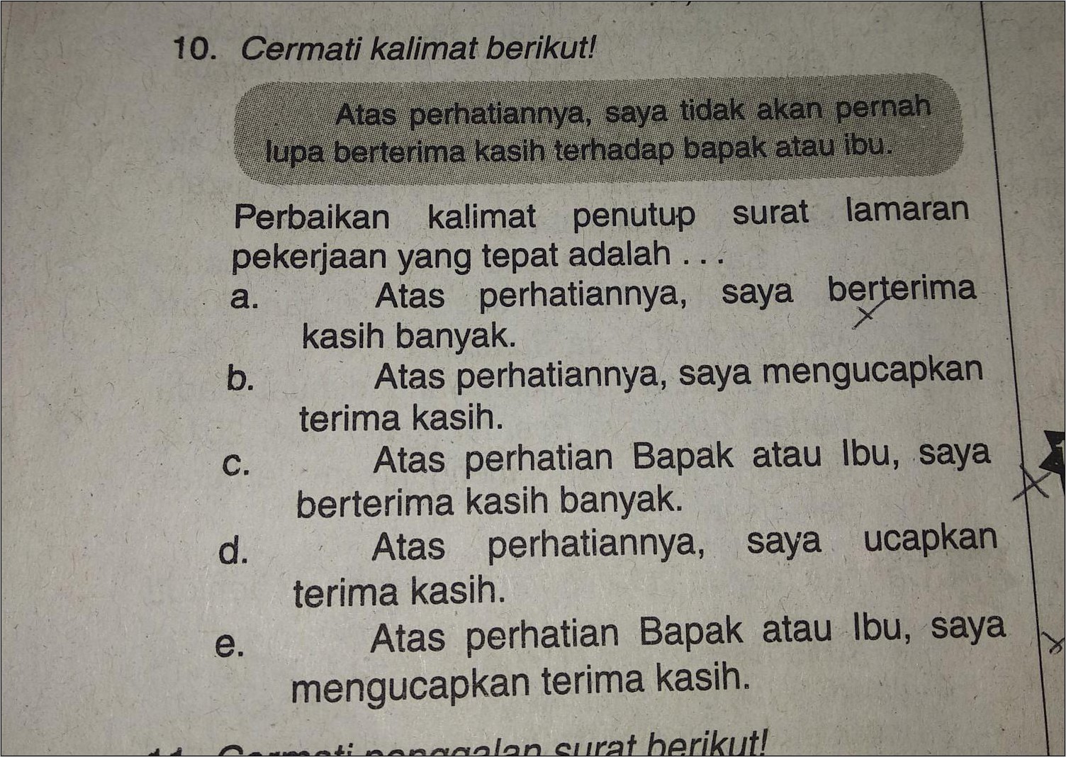 Contoh Penutupan Surat Lamaran Pekerjaan