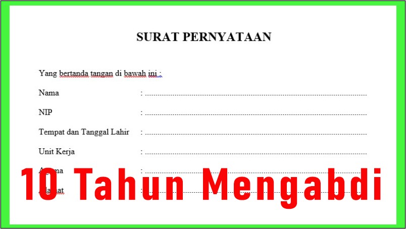 Contoh Surat Lamaran Cpns Provinsi Bengkulu