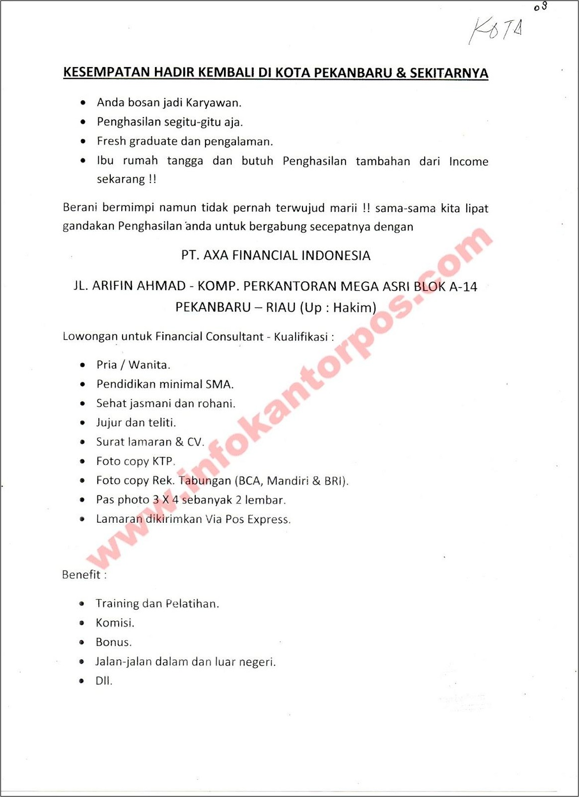 Contoh Surat Lamaran Kerja Di Lazada