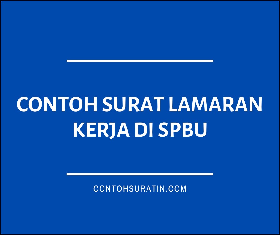 Contoh Surat Lamaran Kerja Ob