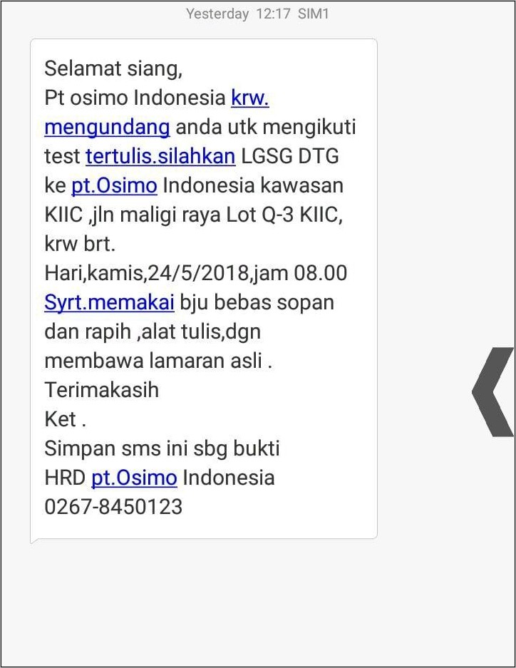 Contoh Surat Lamaran Kerja Pt Sai