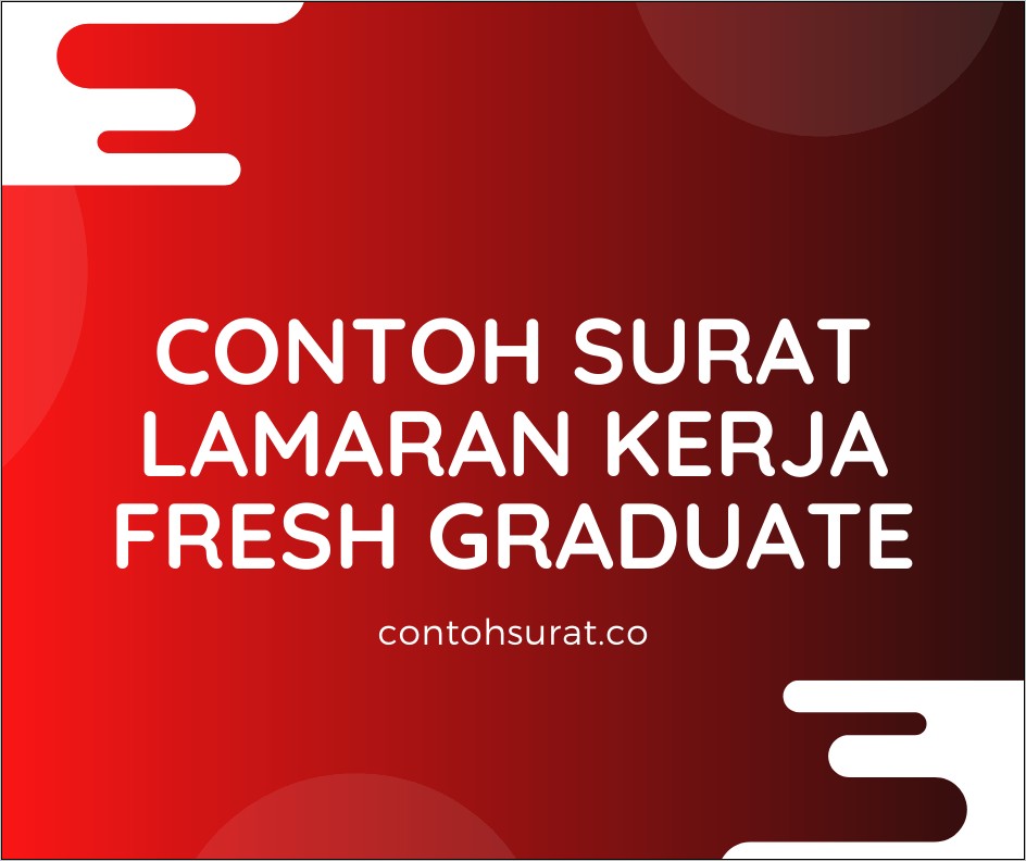 Contoh Surat Lamaran Smk