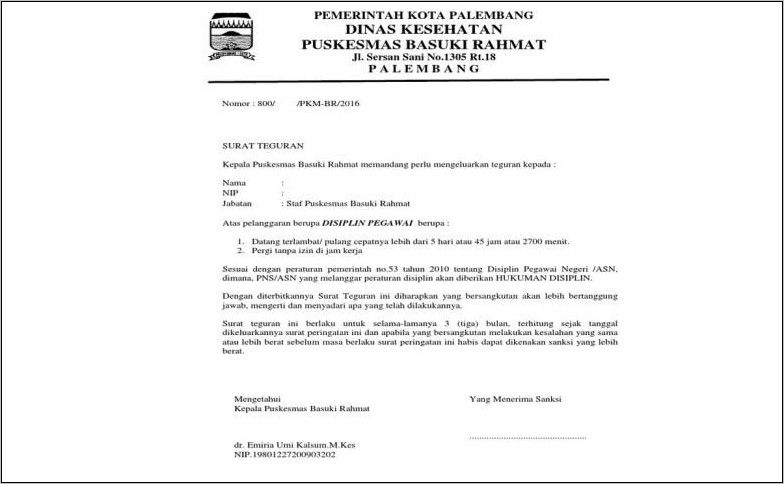 Contoh Surat Dan Agenda Kerja Ber Prihal