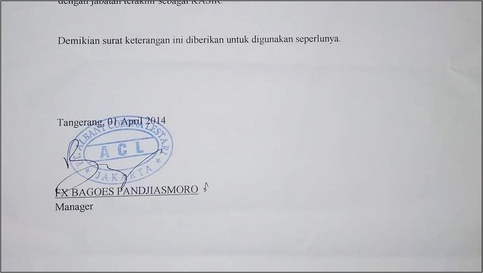 Contoh Surat Izin Orang Tua Bekerja Di Pt Indomarco Prismatama