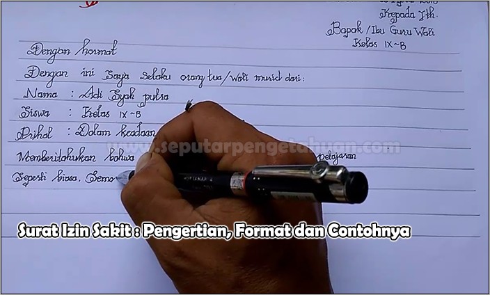 Contoh Surat Izin Susulan Tidak Masuk Kerja