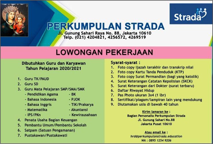 Contoh Surat Kerja Guru Pjok