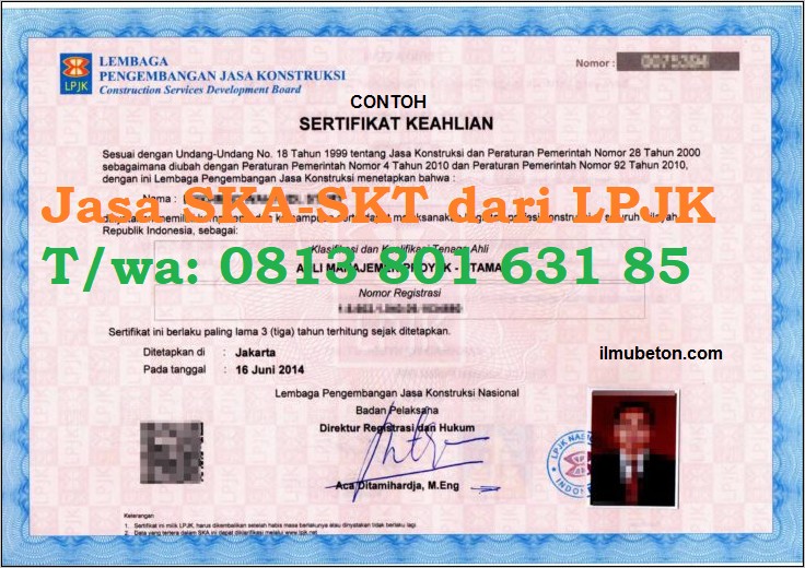 Contoh Surat Keterampilan Kerja