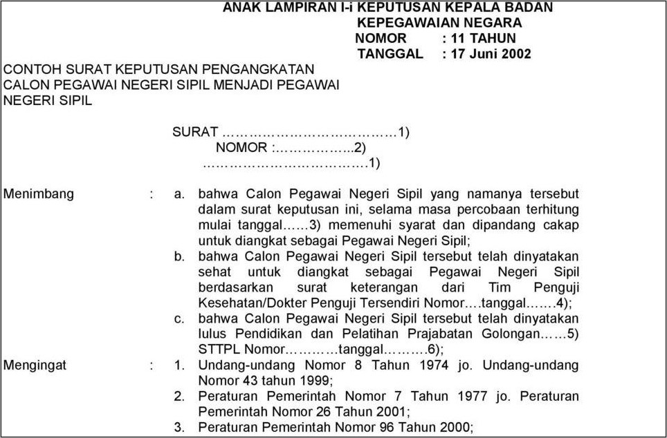 Contoh Surat Keterangan Kerja Untuk Lewat Probation