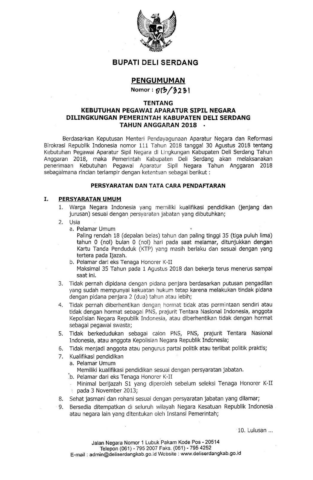 Contoh Surat Lamaran Cpns Kabupaten Cirebon 2018