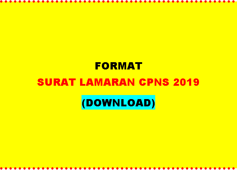 Contoh Surat Lamaran Cpns Kabupaten Gorontalo 2019