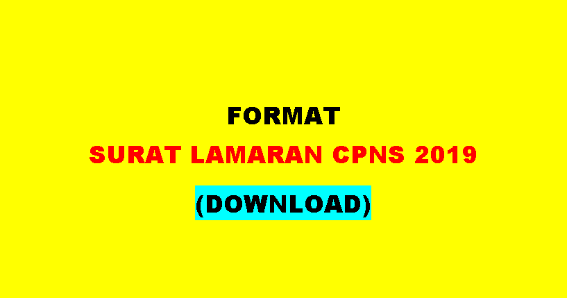 Contoh Surat Lamaran Cpns Kabupaten Ketapang