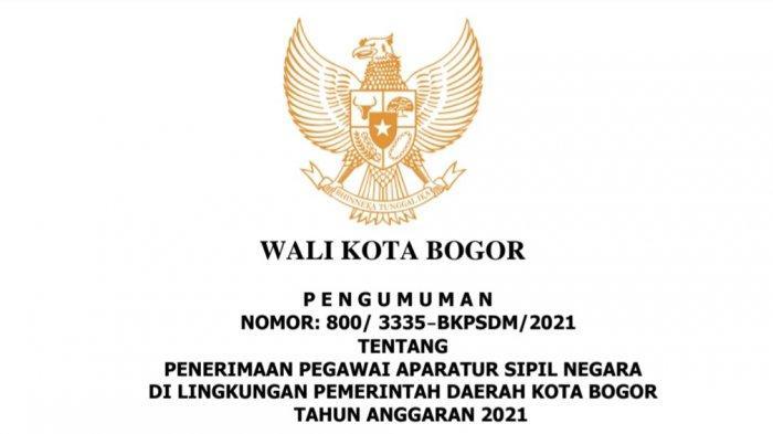 Contoh Surat Lamaran Cpns Ke Kabupaten Bogor