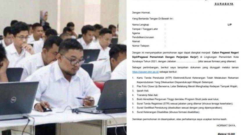 Contoh Surat Lamaran Cpns Pemerintah Kabupaten Bangkalan Guru