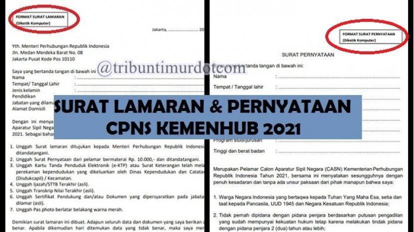 Contoh Surat Lamaran Cpns Sulawesi Barat
