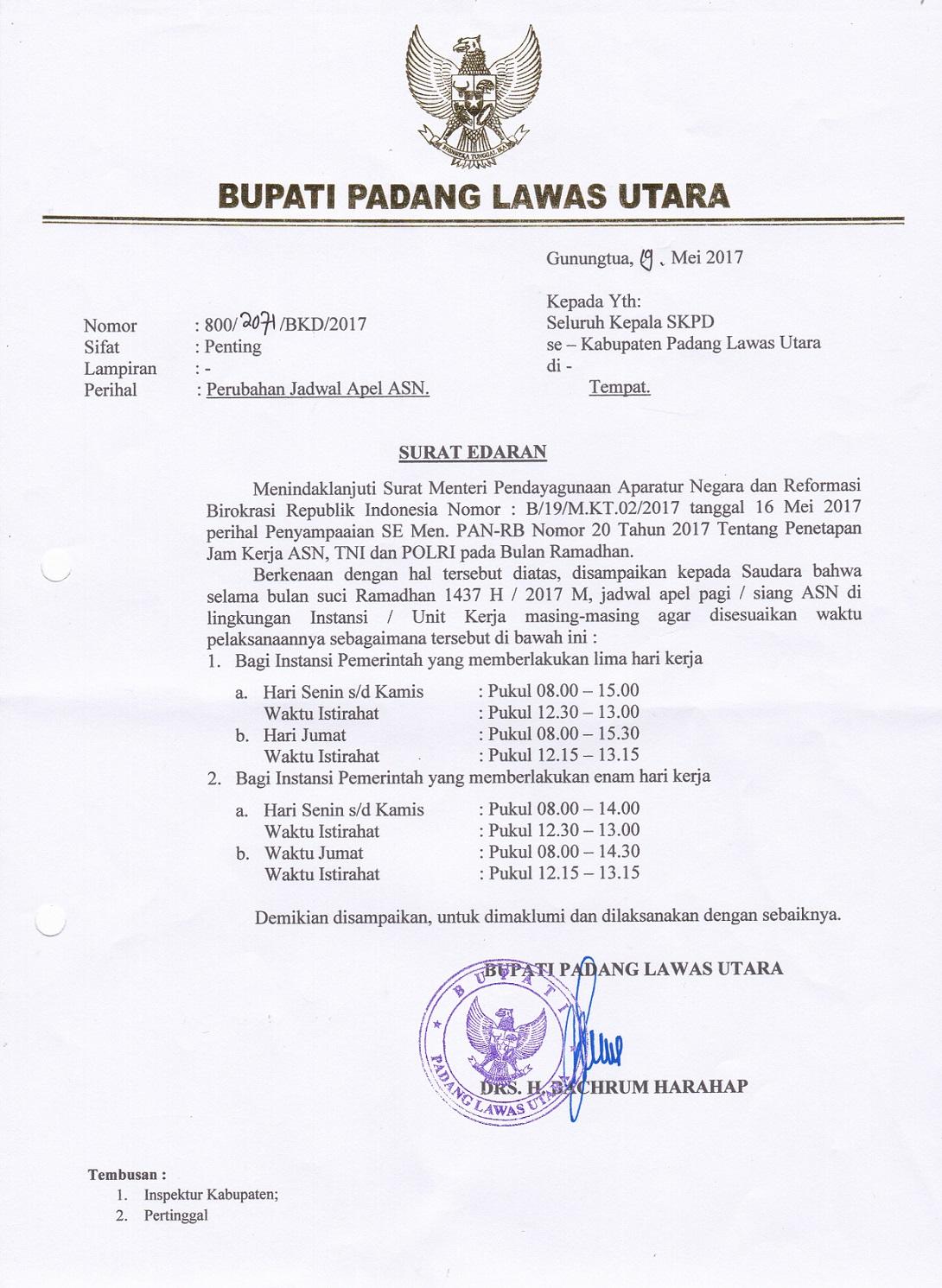 Contoh Surat Lamaran Cpns Thltb Penyuluh