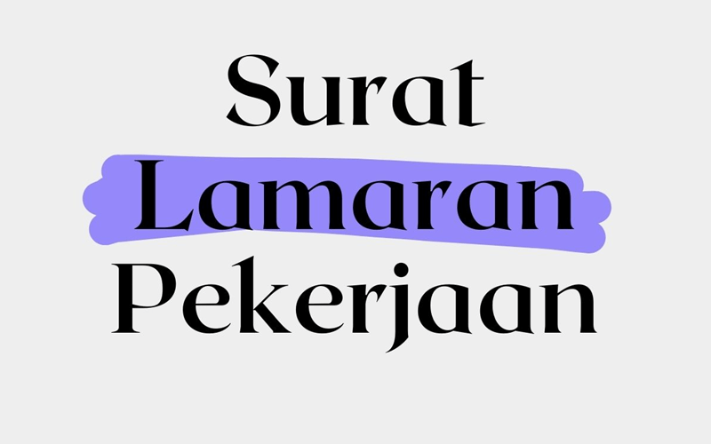 Contoh Surat Lamaran Dan Iklannya