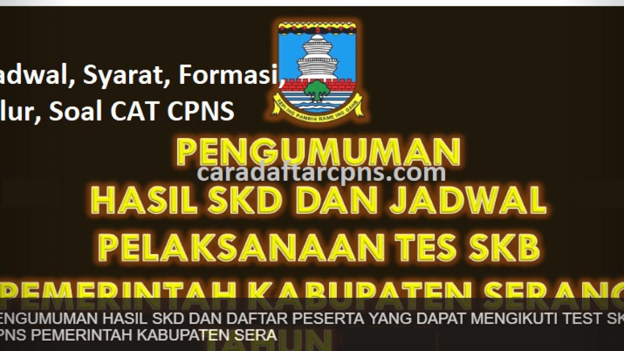 Contoh Surat Lamaran Kabupaten Serang 2019