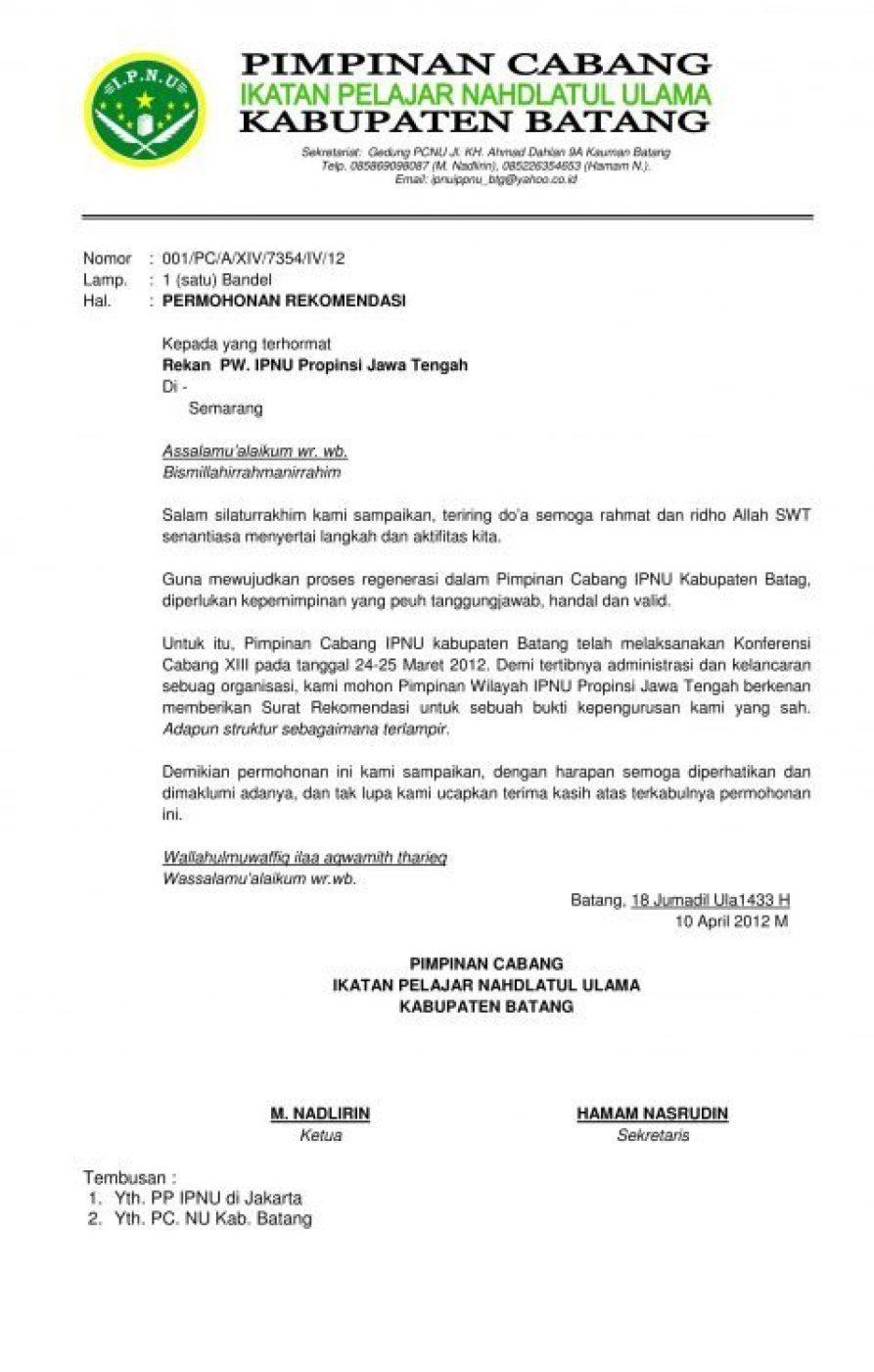 Contoh Surat Lamaran Ke Yayasan Kemanusiaan