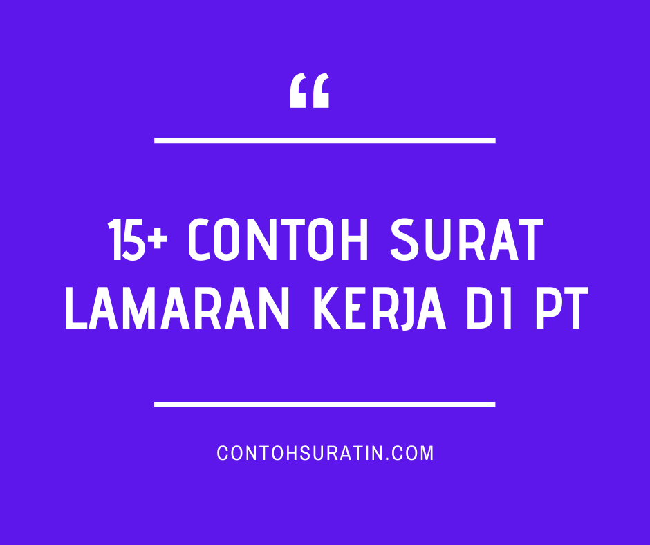 Contoh Surat Lamaran Ke Youtap