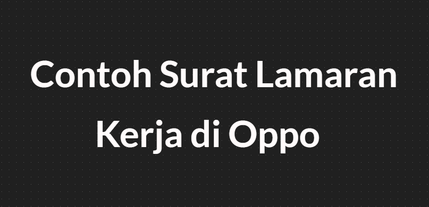 Contoh Surat Lamaran Kerja Asisten Dibagian Fakultas