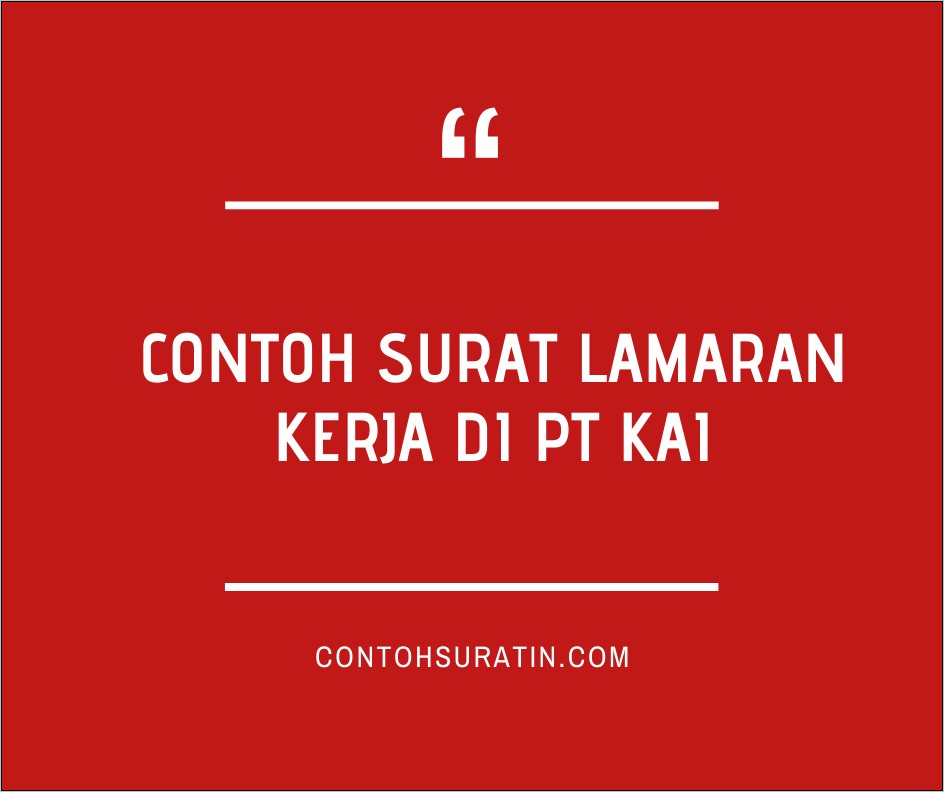 Contoh Surat Lamaran Kerja Di Pt Rekind