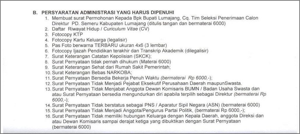 Contoh Surat Lamaran Kerja Ke Kpu Untuk Cpns