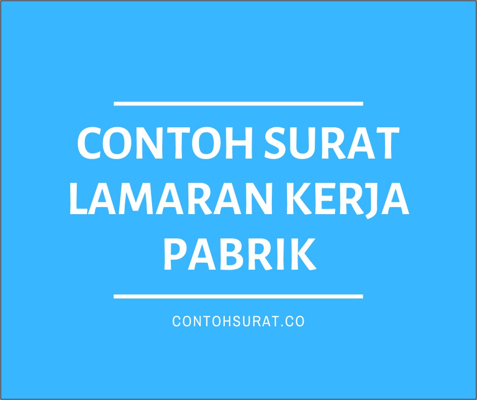 Contoh Surat Lamaran Kerja Ke Neutron