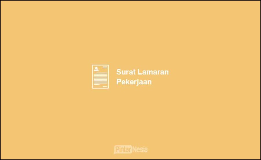 Contoh Surat Lamaran Kerja Media Tv