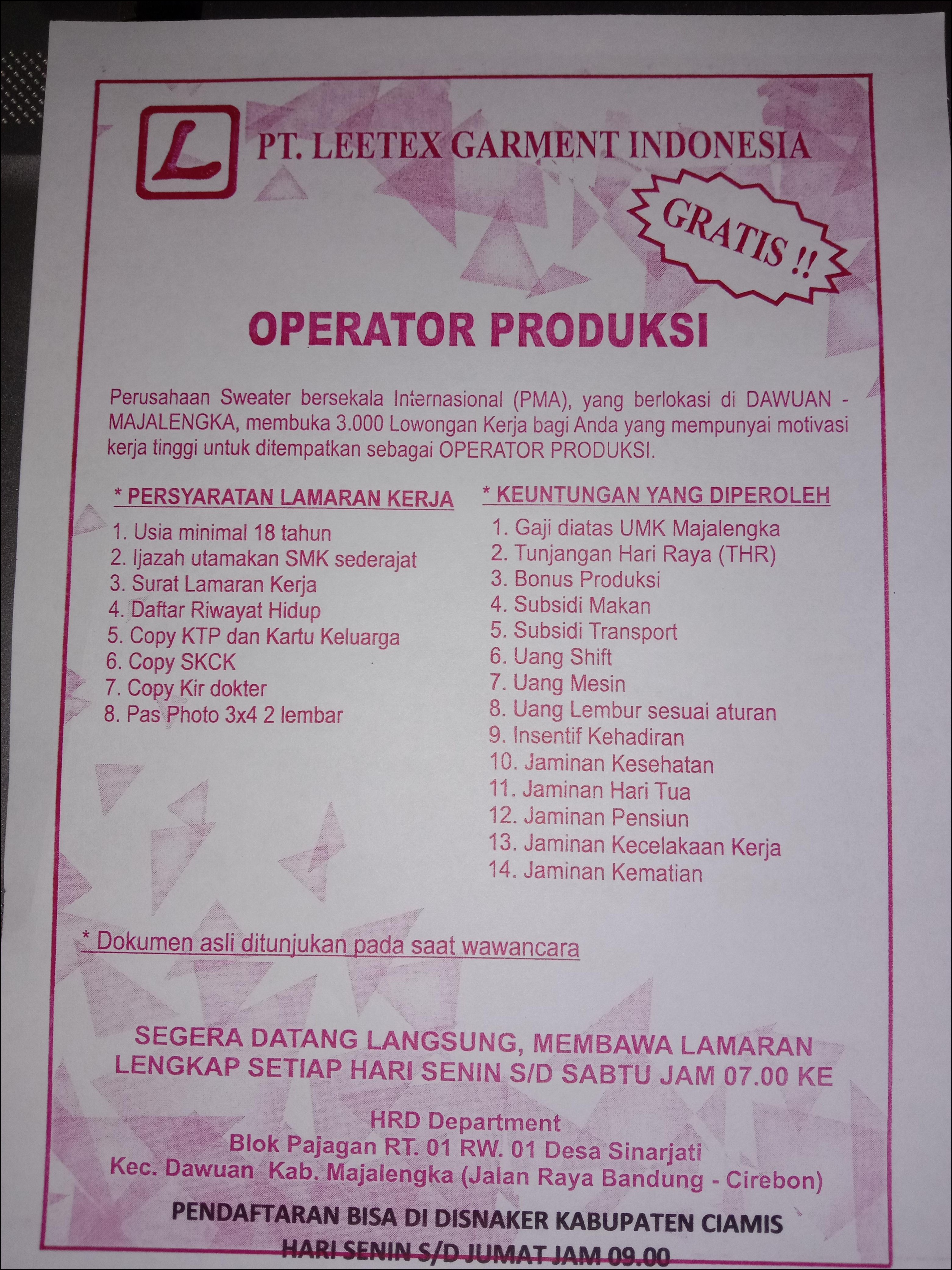 Contoh Surat Lamaran Kerja Pt Suai