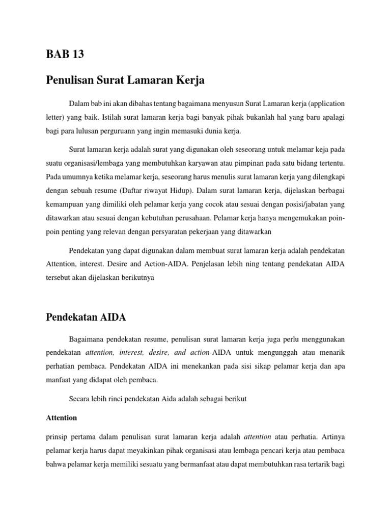 Contoh Surat Lamaran Pekerjaan Detikcom Bahasa Inggris