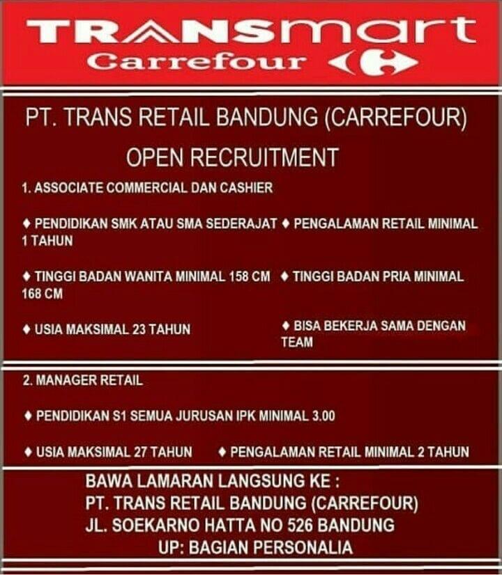 Contoh Surat Lamaran Pekerjaan Di Trans Mart