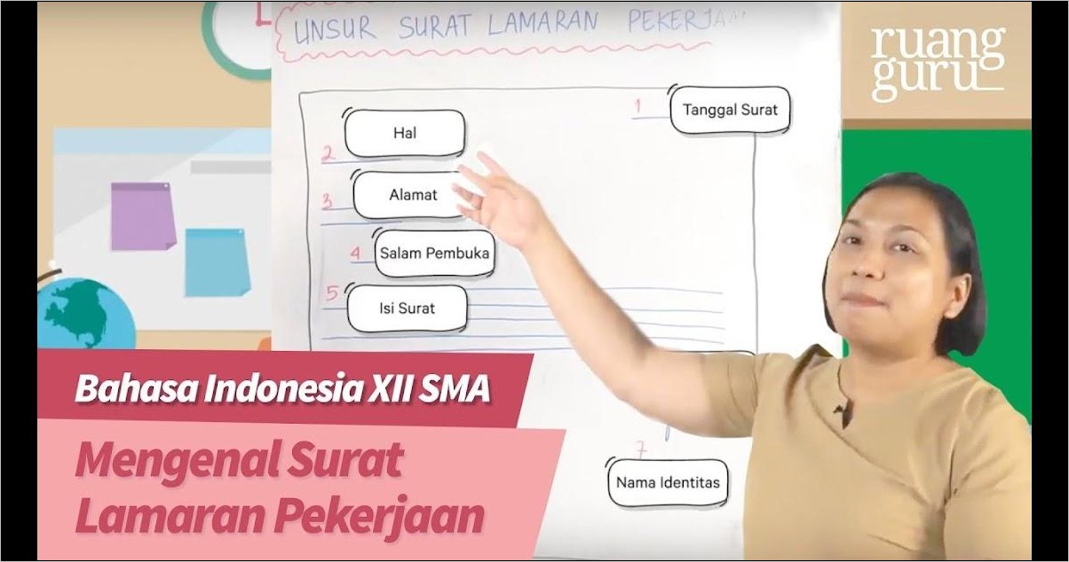 Contoh Surat Lamaran Simple Ruang Guru