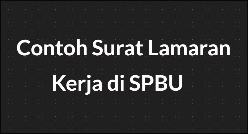 Contoh Surat Lamaran Untuk Pt Pertamisa