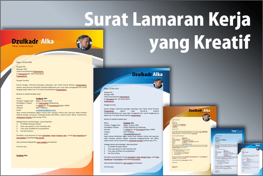 Contoh Surat Lamaran Yang Menarik Perhatian Hrd