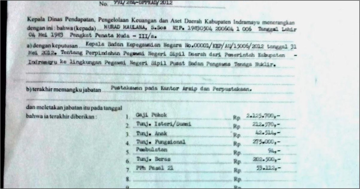 Contoh Surat Pemberitahuan Perhentian Pekerjaan Sementara