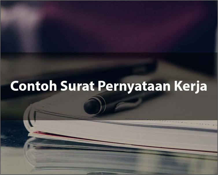 Contoh Surat Pernyataan Delegasi Kerja