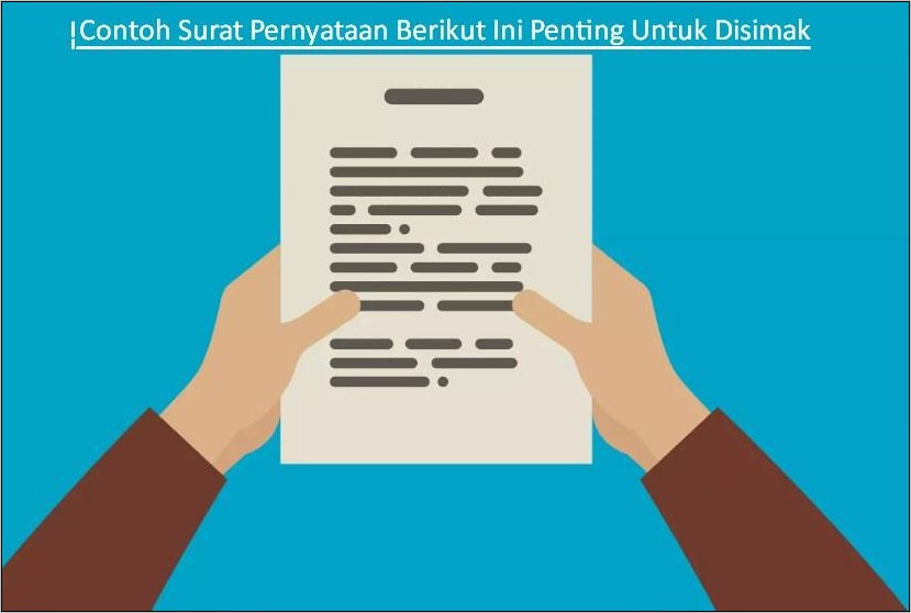 Contoh Surat Pernyataan Ketidak Sanggupan Melaksanakan Pekerjaan