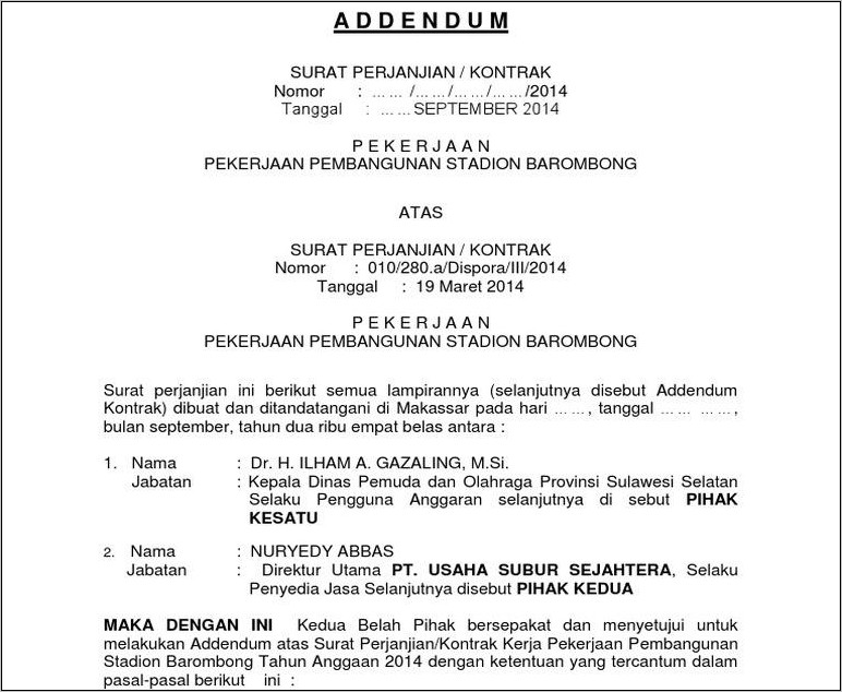 Contoh Surat Perpanjang Kontrak Kerja Karyawan Dalam Bahasa Inggris