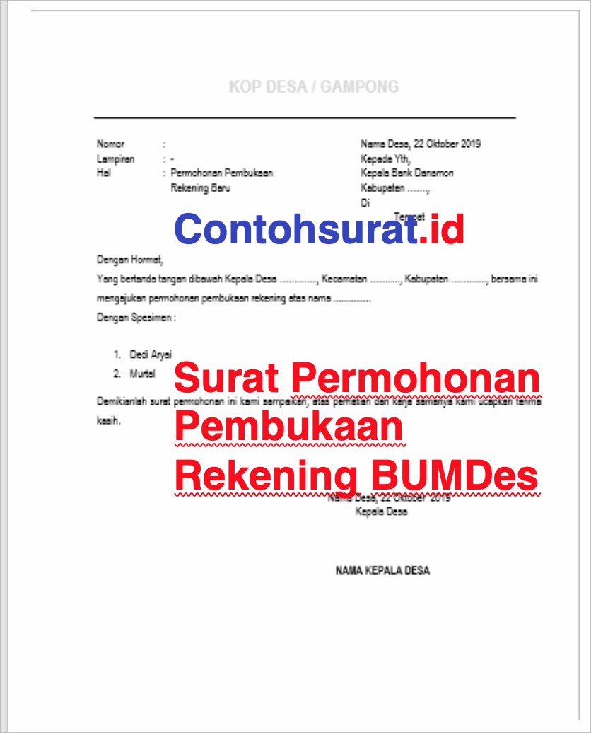 Contoh Surat Referensi Kerja Dibank Danamon