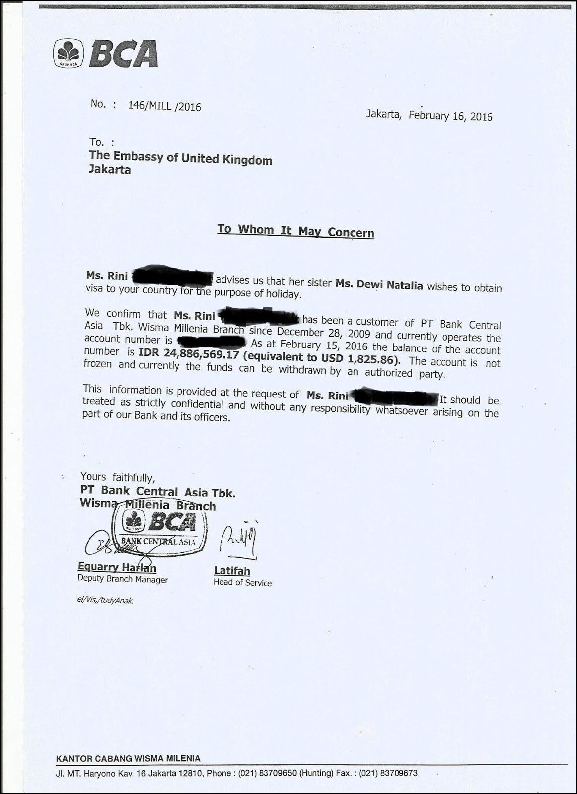 Contoh Surat Referensi Kerja Embassy Ke Korea