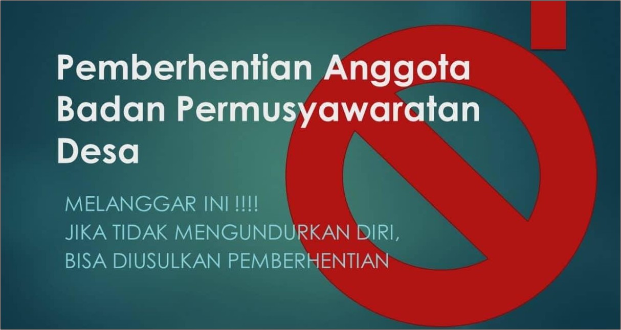 Contoh Surat Rekomendasi Pemberhentian Kerja