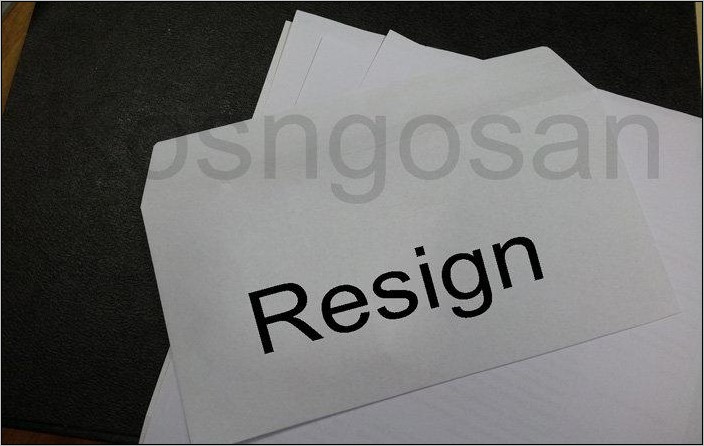 Contoh Surat Resign Kerja Mendapatkan Pekerjaan Lain