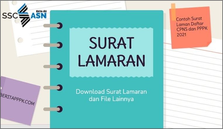 Sscn Bkn Contoh Surat Lamaran Kerja