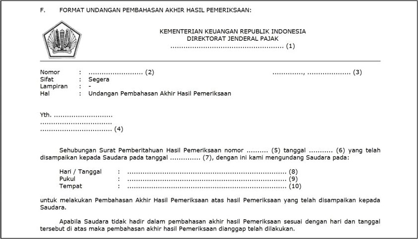 Contoh Balasan Surat Masuk Hasil Keterangan