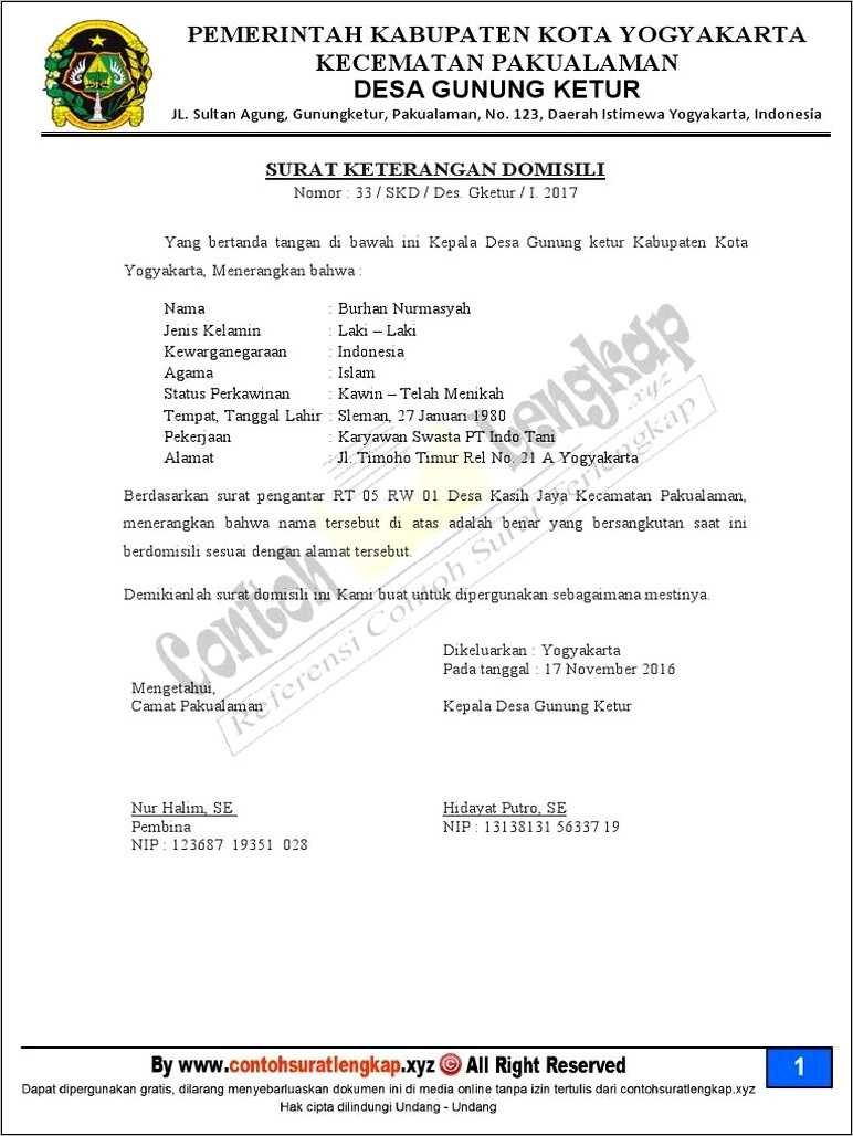 Contoh Format Surat Keterangan Domisili Rt Surat Keterangan Desain Contoh Surat Dz8vvmgq8k 8211