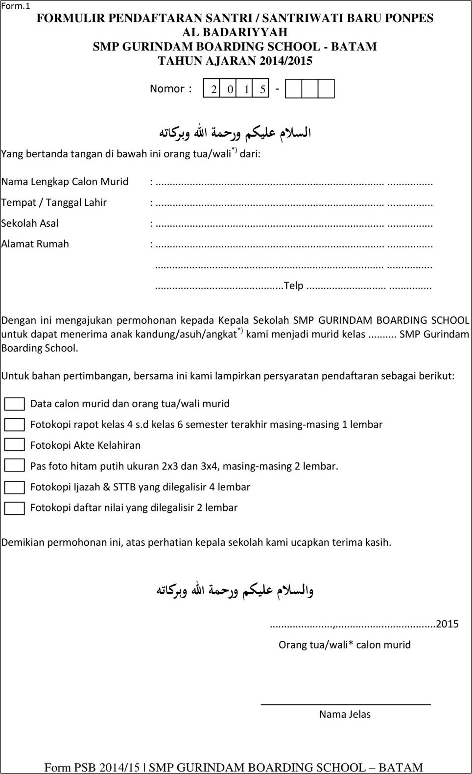 Contoh Formulir Surat Pernyataan Calon Orang Tua Angkat.doc