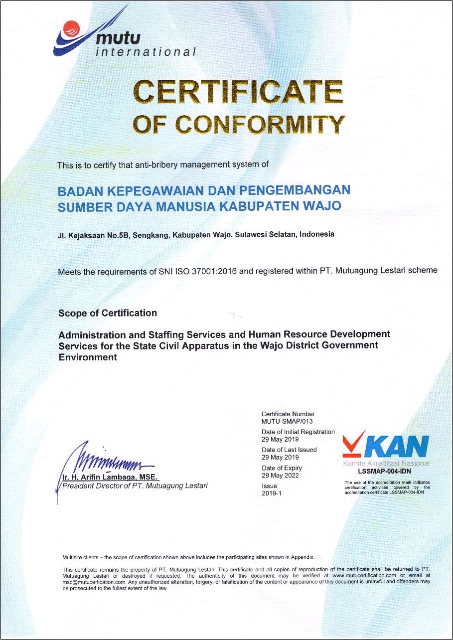 Contoh Surat Keterangan Bkm