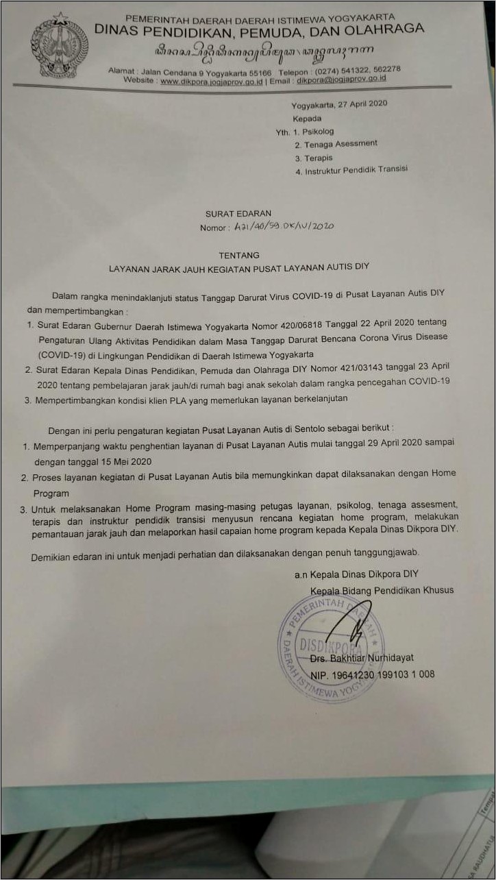 Contoh Surat Keterangan Dokter Untuk Terapi Rutin