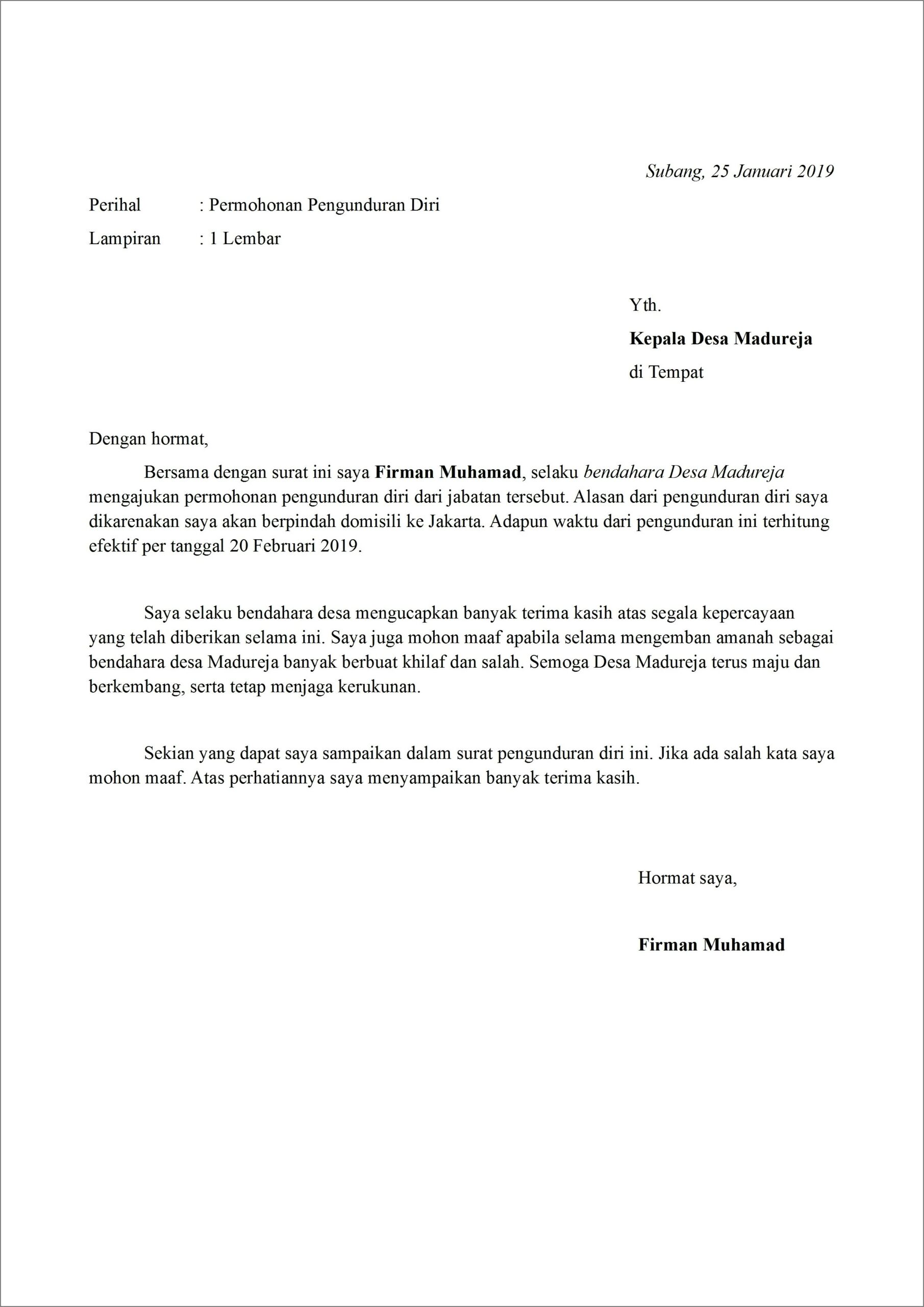 Contoh Surat Keterangan Domisili Dkm Masjid