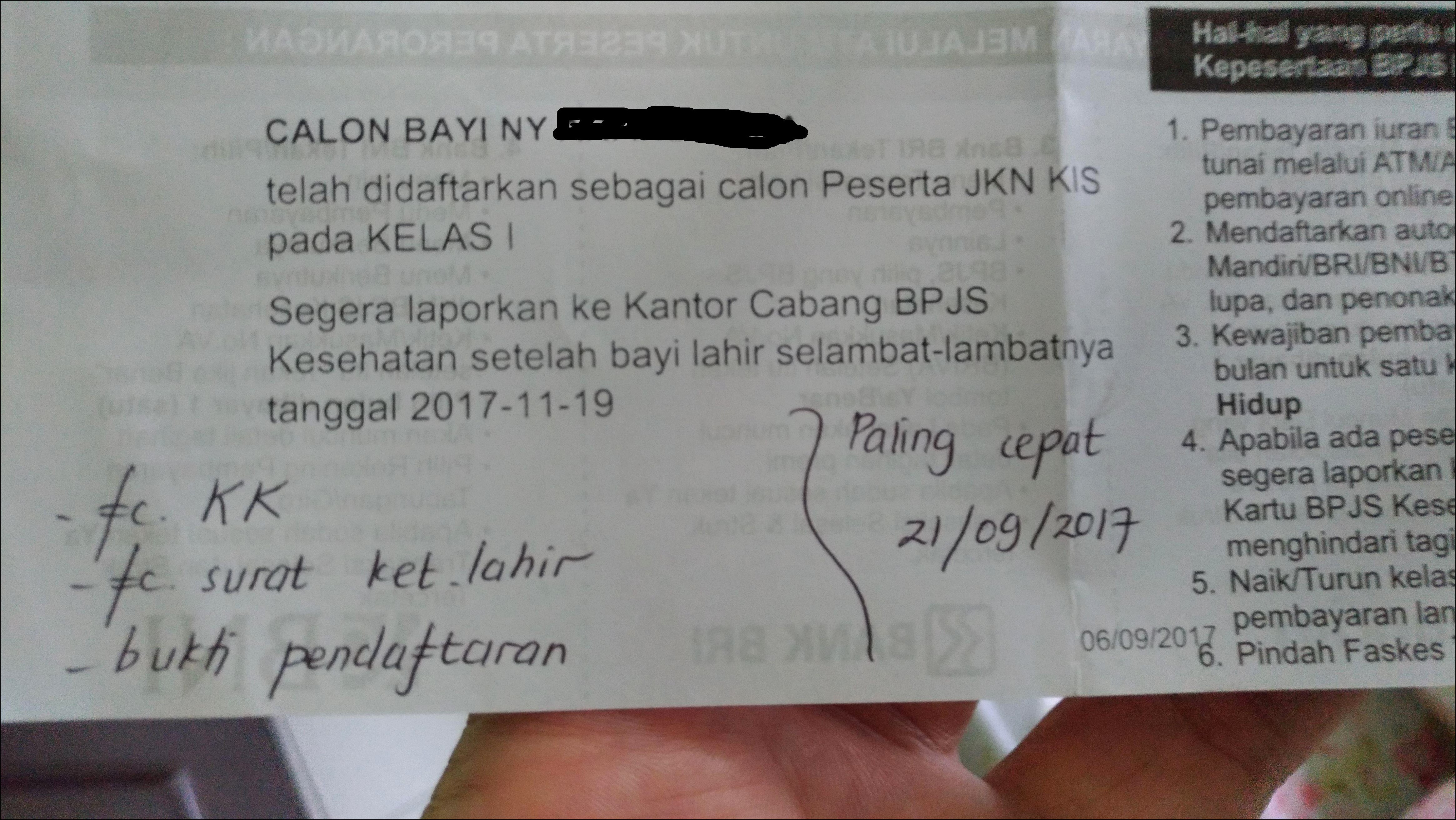 Contoh Surat Keterangan Hamil Untuk Calon Bayi Bpjs